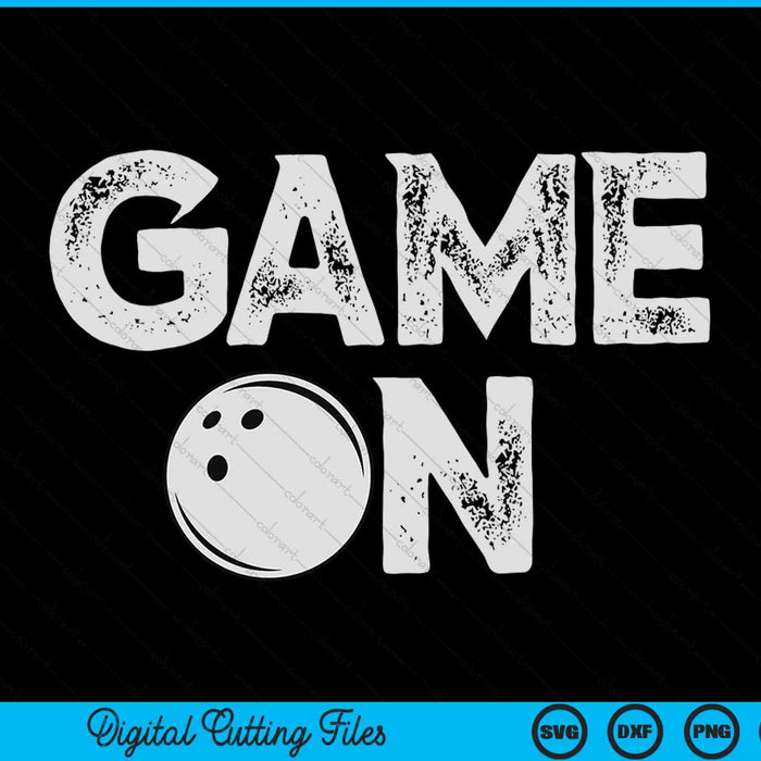 Spel op leuke grappige bowlingbal SVG PNG digitale snijbestanden
