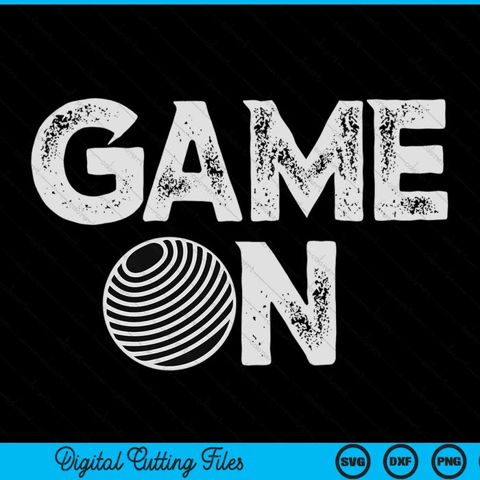 Game on cute dodgeball SVG PNG cut file for Cricut