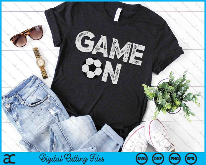 Game On Cute Funny Football SVG PNG Digital Cutting Files