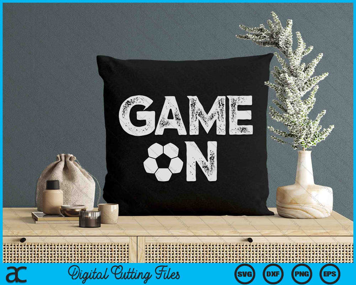 Game On Cute Funny Football SVG PNG Digital Cutting Files