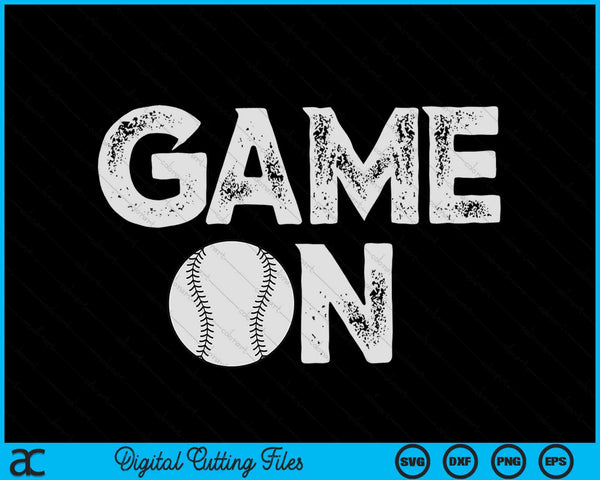 Game on cute softball SVG cut file