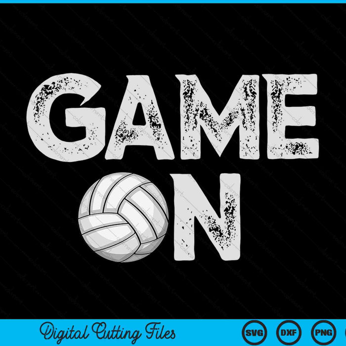 Game on cute volleyball SVG cut file