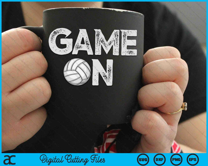 Game On Cute Funny Volleyball SVG PNG Cutting Printable Files