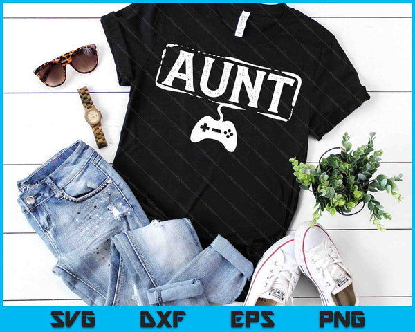 Gamer Aunt Video Game Funny Gaming SVG PNG Digital Printable Files