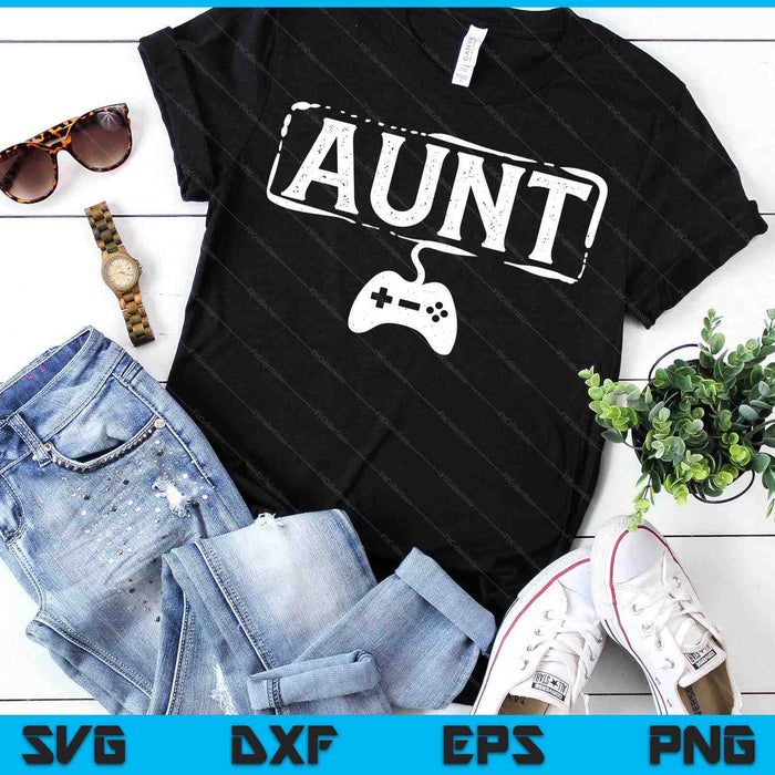 Gamer Aunt Video Game Funny Gaming SVG PNG Digital Printable Files