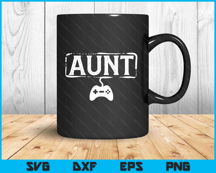 Gamer Aunt Video Game Funny Gaming SVG PNG Digital Printable Files