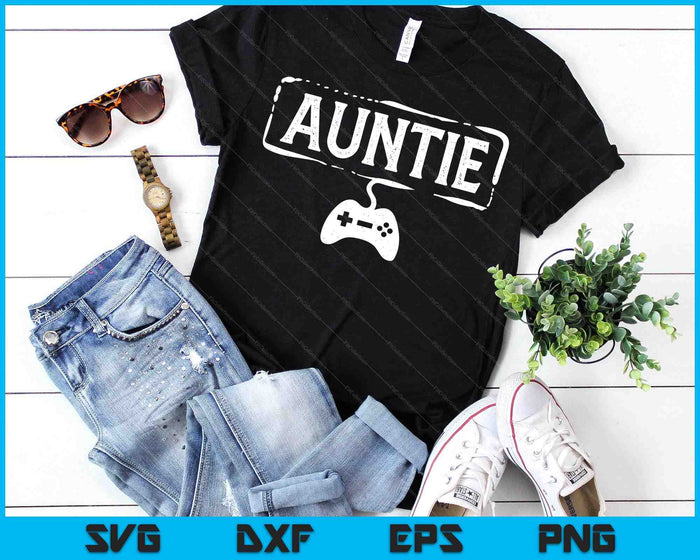 Gamer Auntie Video Game Funny Gaming SVG PNG Digital Printable Files