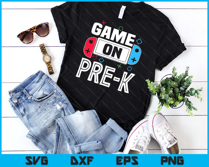 Gamer Back To School Funny Game Pre-K Kids Boys SVG PNG Digital Cutting Files