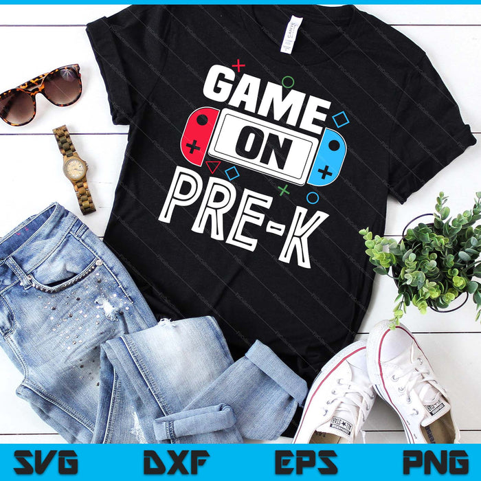 Gamer Back To School Funny Game Pre-K Kids Boys SVG PNG Digital Cutting Files