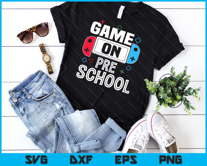 Gamer Back To School Funny Game Preschool Kids Boys SVG PNG Digital Cutting Files