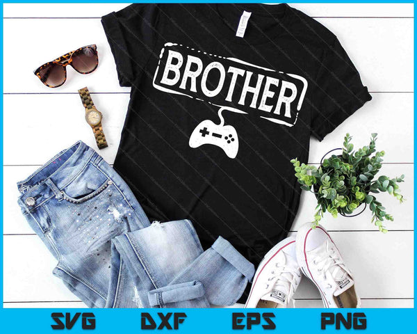 Gamer Brother Video Game Funny Gaming SVG PNG Digital Printable Files