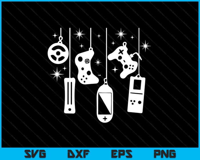 Gamer Christmas Video Game Controller Xmas Gaming Pajama SVG PNG Digital Printable Files