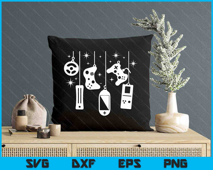 Gamer Christmas Video Game Controller Xmas Gaming Pajama SVG PNG Digital Printable Files