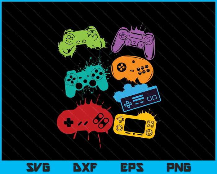 Gamer Control Gamepad Video Game Controller Gamepad Gamer SVG PNG Digital Cutting Files