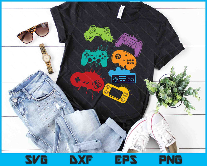 Gamer Control Gamepad Video Game Controller Gamepad Gamer SVG PNG Digital Cutting Files