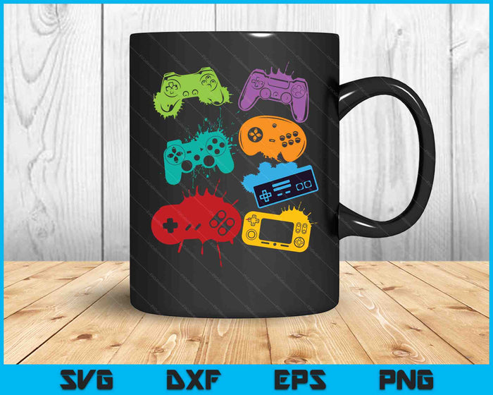 Gamer Control Gamepad Video Game Controller Gamepad Gamer SVG PNG Digital Cutting Files