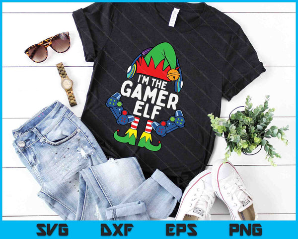 Gamer Elf Matching Family Christmas SVG PNG Digital Cutting Files