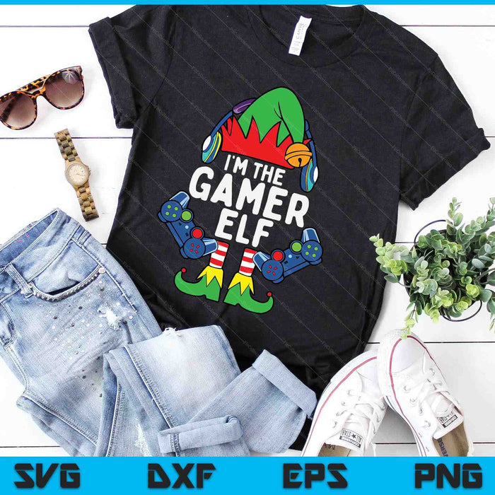 Gamer Elf Matching Family Christmas SVG PNG digitale snijbestanden