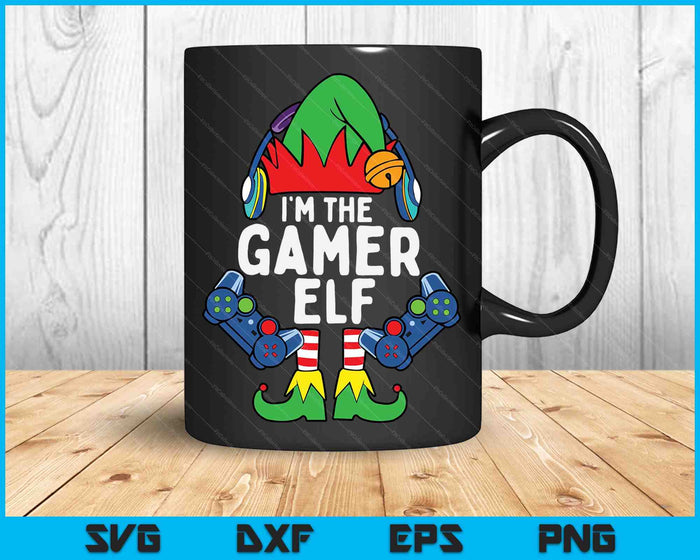 Gamer Elf Matching Family Christmas SVG PNG digitale snijbestanden