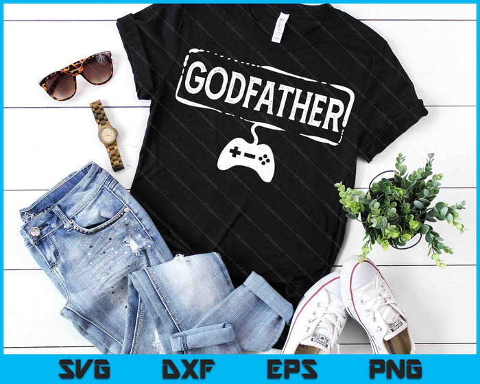 Gamer Godfather Video Game Funny Gaming SVG PNG Digital Printable Files