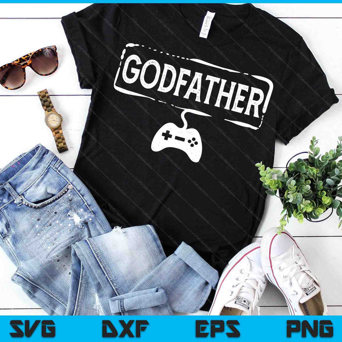 Gamer Godfather Video Game Funny Gaming SVG PNG Digital Printable Files