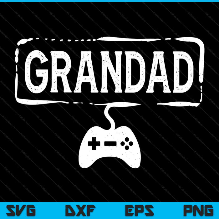 Gamer grandad video game gaming SVG cut file