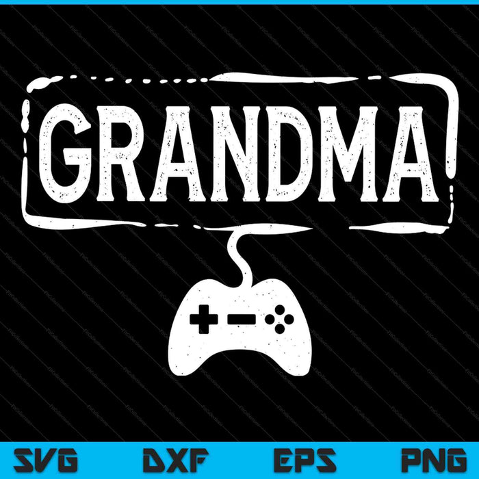 Gamer grandma video game gaming SVG cut file