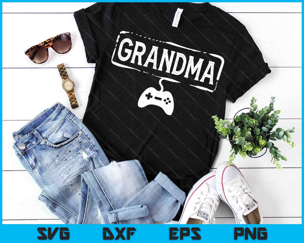 Gamer Grandma Video Game Funny Gaming SVG PNG Digital Printable Files