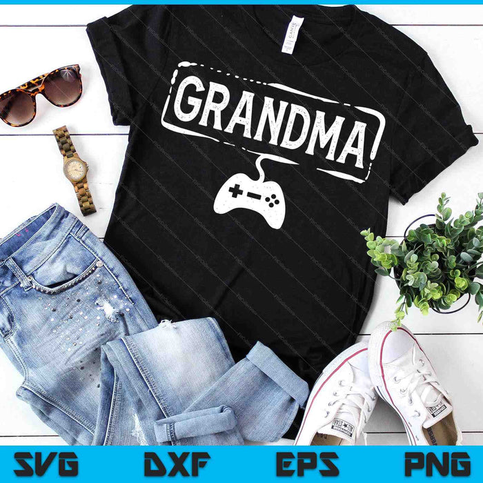 Gamer Grandma Video Game Funny Gaming SVG PNG Digital Printable Files