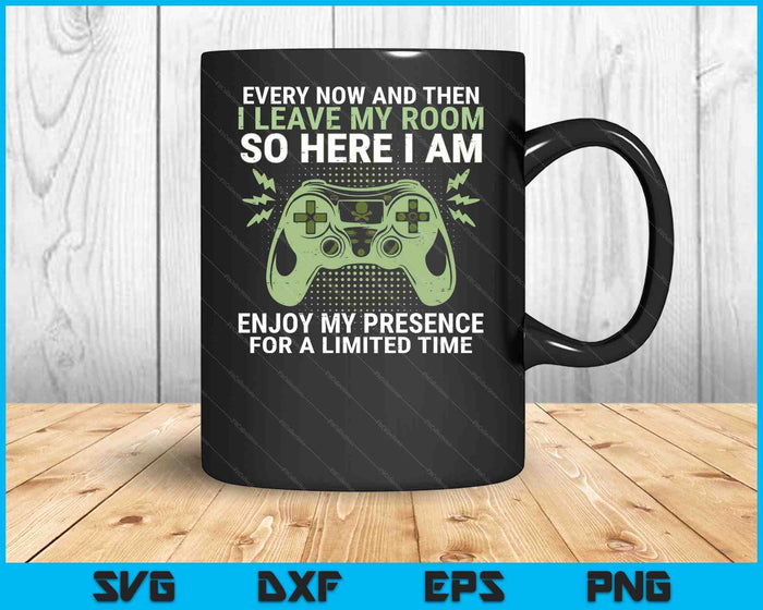 Gamer I Leave My Room Funny Gaming SVG PNG Digital Printable Files