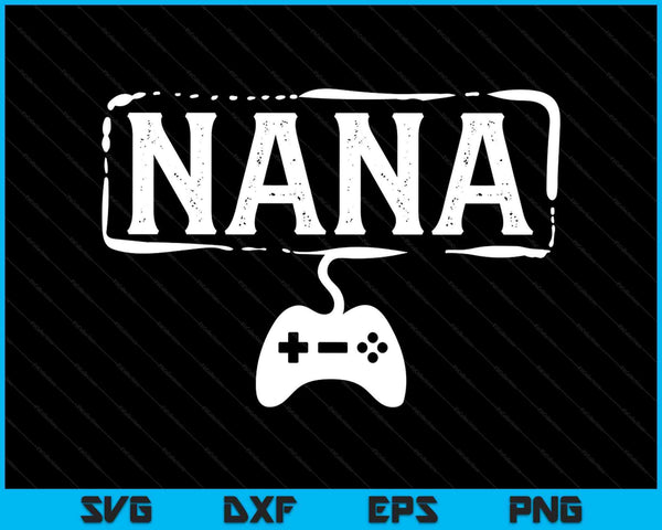 Gamer nana video game gaming SVG cut file