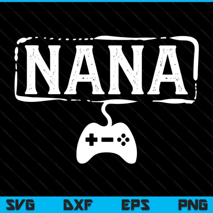 Gamer nana video game gaming SVG cut file