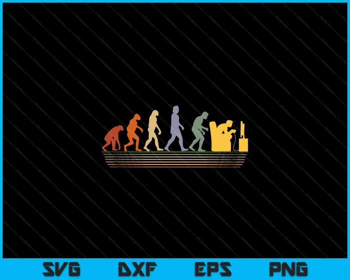 Gamer PC-Spiele Spielkonsolen Gamer Evolution SVG PNG Digitale Schneidedateien