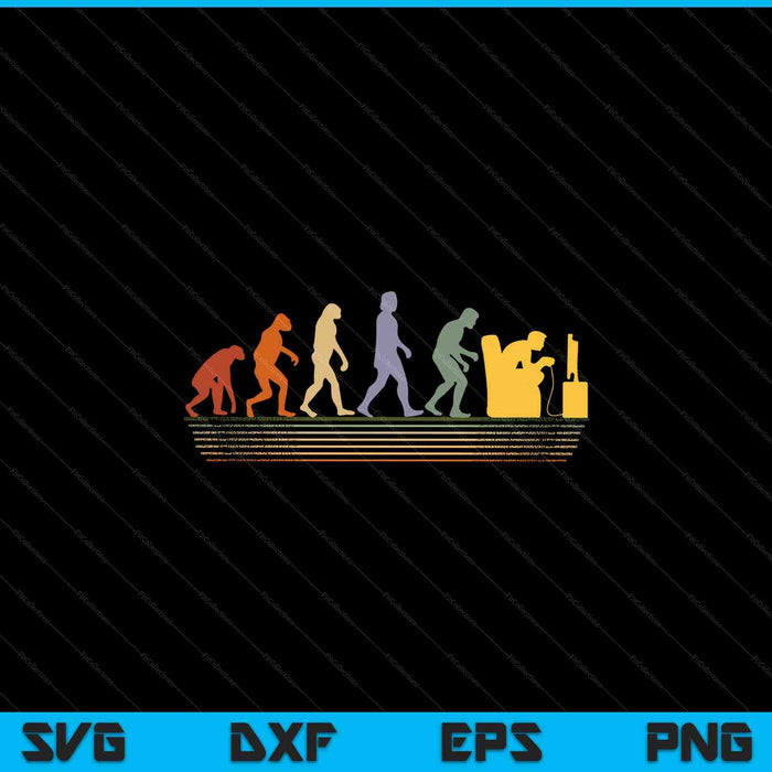 Gamer PC-Spiele Spielkonsolen Gamer Evolution SVG PNG Digitale Schneidedateien