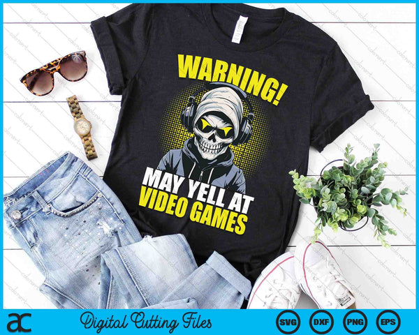 Gamer Skeleton Gaming Video Games SVG PNG Digital Printable Files