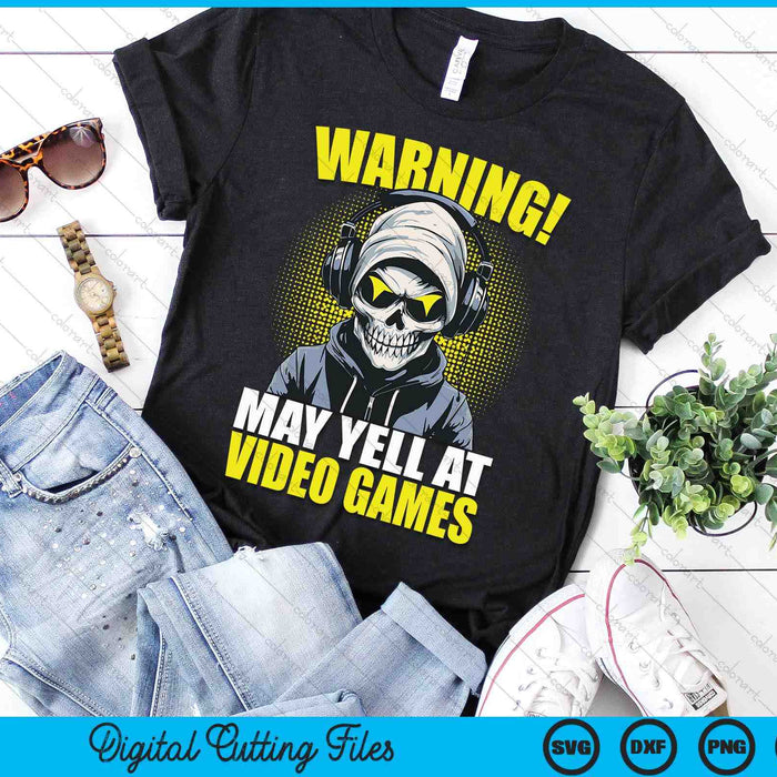 Gamer Skeleton Gaming Video Games SVG PNG Digital Printable Files