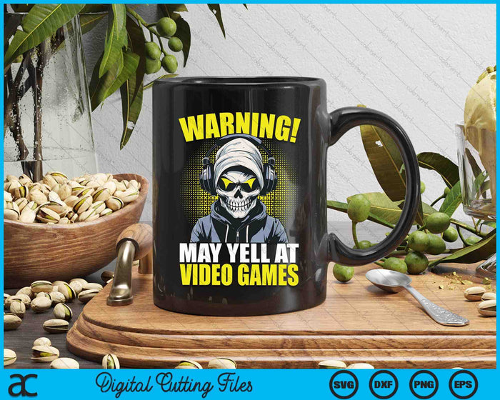 Gamer Skeleton Gaming Video Games SVG PNG Digital Printable Files