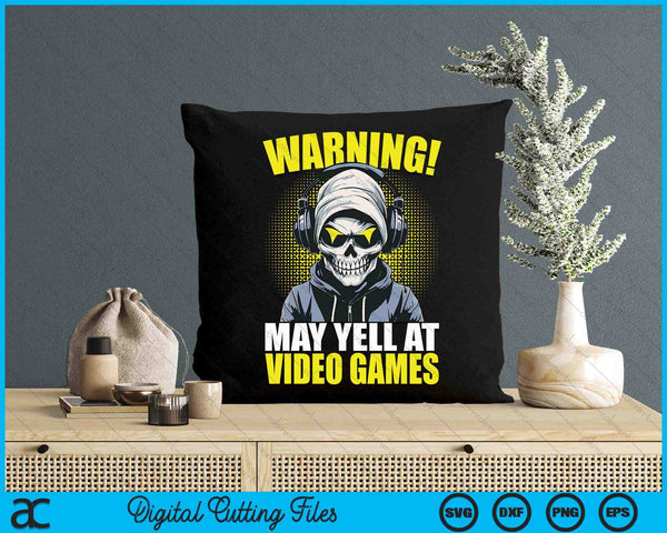 Gamer Skeleton Gaming Video Games SVG PNG Digital Printable Files