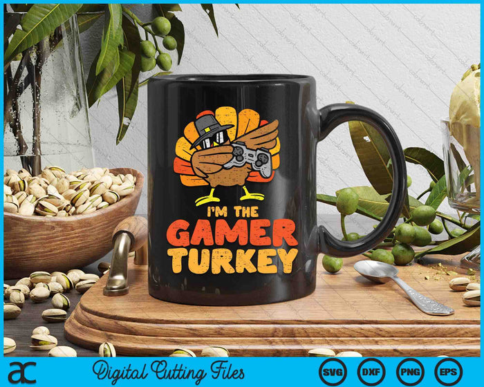 Gamer Turkey VIdeo Games Gaming Boys Thanksgiving SVG PNG Digital Printable Files