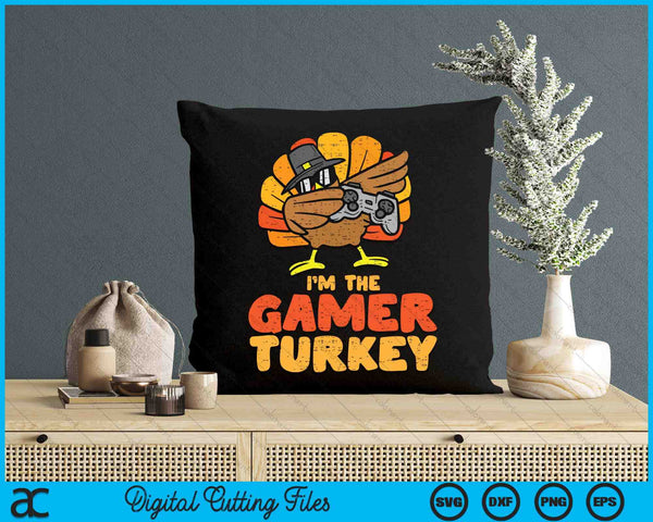 Gamer Turkey VIdeo Games Gaming Boys Thanksgiving SVG PNG Digital Printable Files