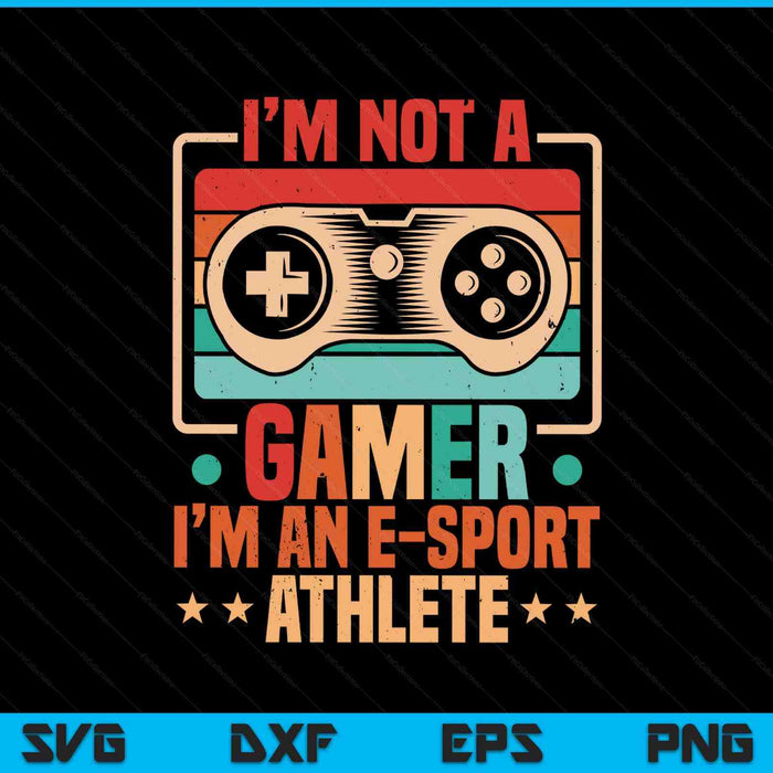 Gamer e-sport athlete, video games esport gaming SVG cut file