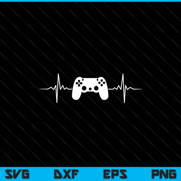 Gaming Gaming PS Console 5 Heartbeat Gamer SVG PNG Digitale Schneidedateien