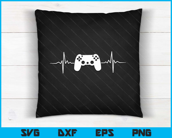 Gaming Gaming PS Console 5 Heartbeat Gamer SVG PNG Digitale Schneidedateien