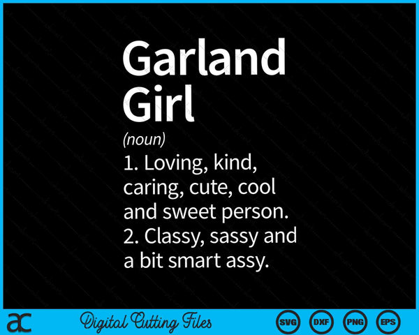Garland girl tx Texas home roots SVG cut file