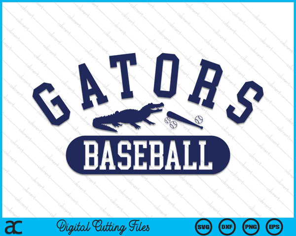 Gator Baseall State of Florida Baseball Jersey Gators SVG PNG Digital Cutting Files