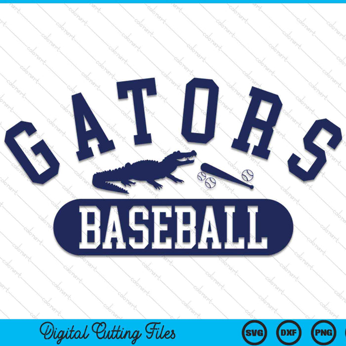 Gator Baseall State of Florida Baseball Jersey Gators SVG PNG Digital Cutting Files