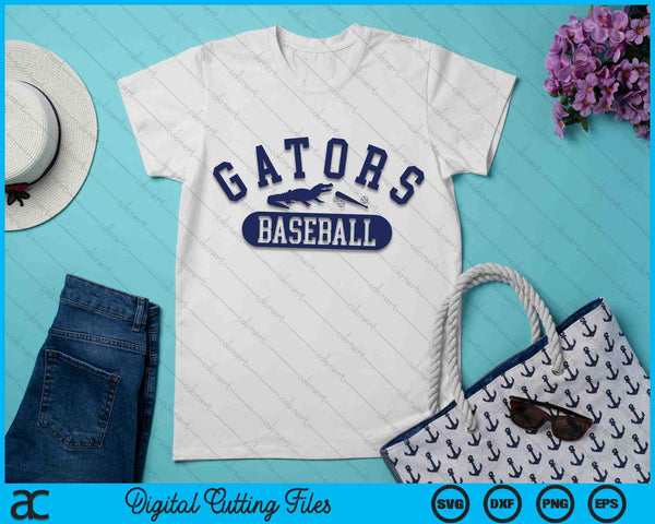 Gator Baseall State of Florida Baseball Jersey Gators SVG PNG Digital Cutting Files