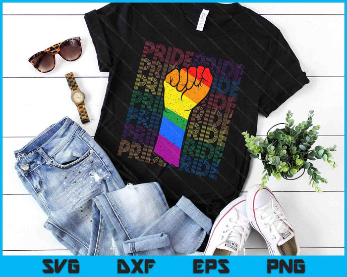 Gay Pride Fist Lgbt SVG PNG Digital Printable Files