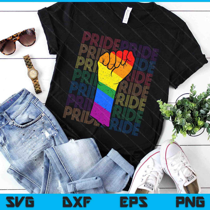 Gay Pride Fist Lgbt SVG PNG Digital Printable Files
