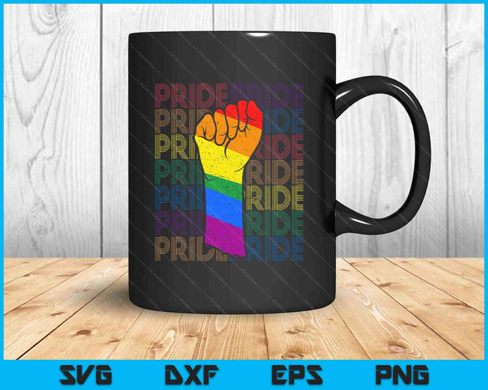 Gay Pride Fist Lgbt SVG PNG Digital Printable Files